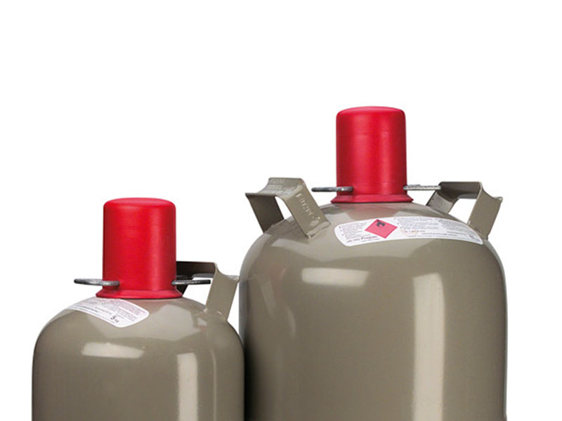 Flüssiggasindustrie - eine Gasflasche im freien